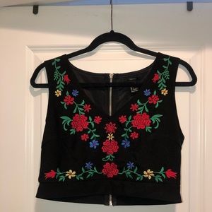 Floral crop top